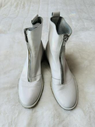 Biele mäkučké kožené workery zn. zara, zara,39