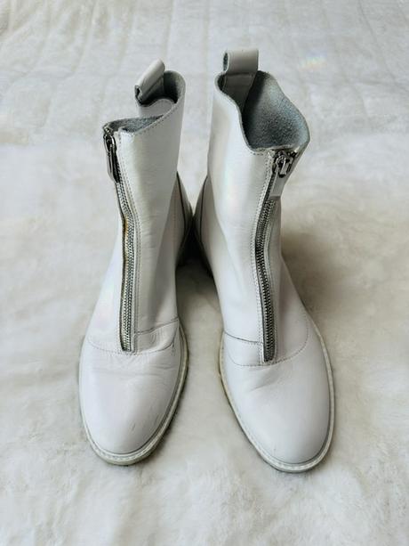 Biele mäkučké kožené workery zn. zara, zara,39