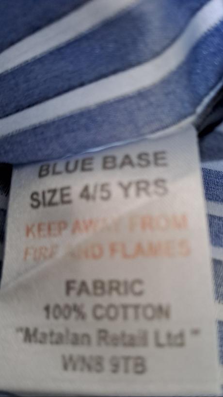 Pásikatá košeľa, blue base,116