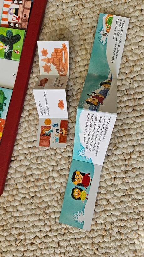 Adventný kalendár leporelo knižky, 