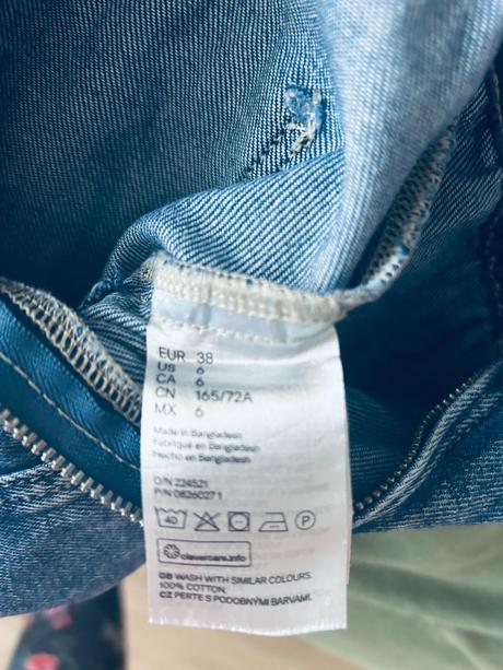 Štýlový rifľový bavlnený overal značky h&m, h&m,m