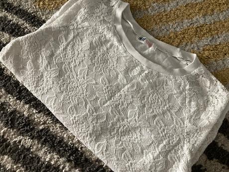 Čipkové tričko 146/152, h&m,146