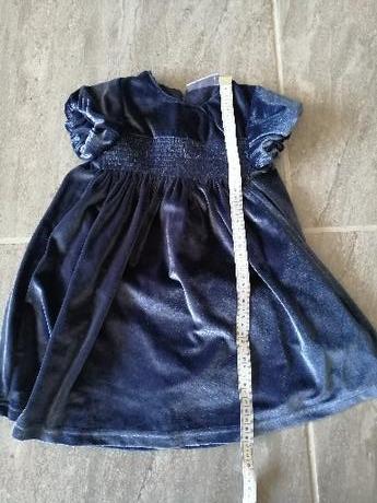 Zamatové šaty zn socute, v 86, 1,5 r, podšívka, 86