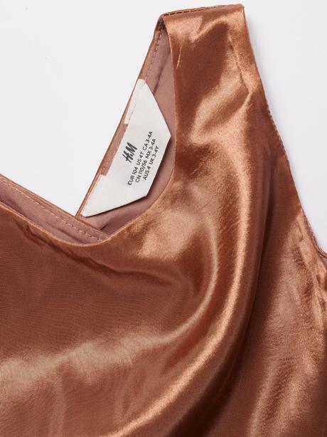 Slávnostné dievčenské šaty h&m medenej farby, h&m,104