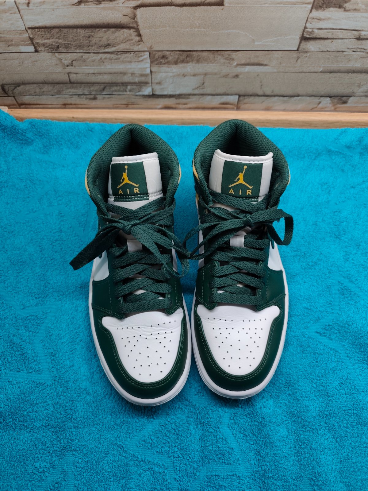 Nike air jordan 40 - zeleno biele kožené tenisky, air jordan,40 - 45 ...