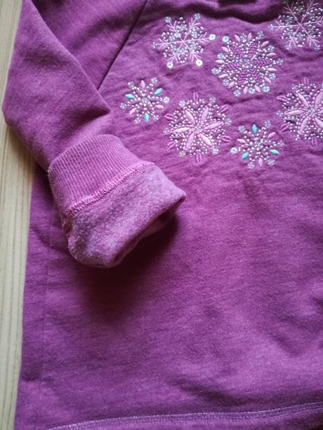 Teplá mikina "vločky", f&f,104