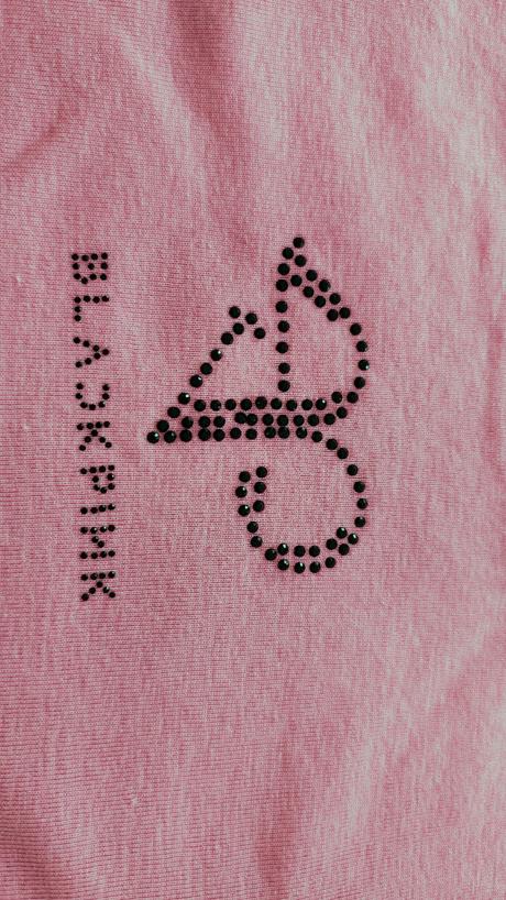 Black pink tričko, h&m,164