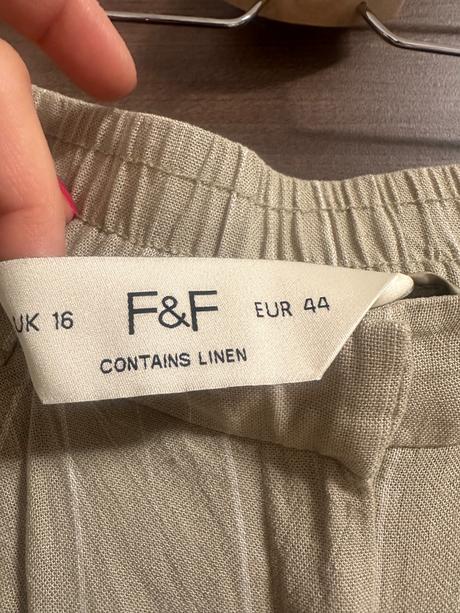Ľanové nohavice f&f 44, f&f,44