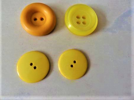 Žlté gombíky / 5 ks,