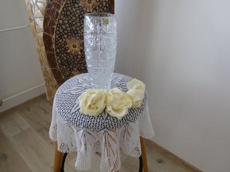 Krásna kryštálová váza -top top stav, 