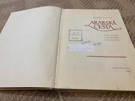 Stará retro kniha arabská cesta maximilian scheer,