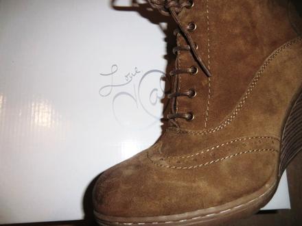 Kožené čižmy kotničky 5 th avenue vel 40, 40