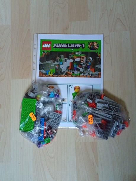 21141 lego minecraft - jaskyňa so zombie, 