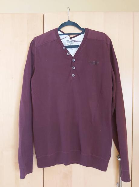 Pánsky pulover bordovej farby č.m, m