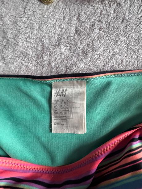 Pásikavé plavky 134/140, h&m,134