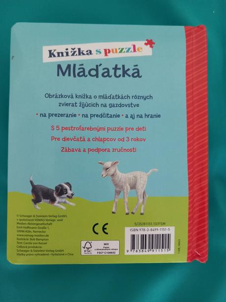 Knižka s puzzle,