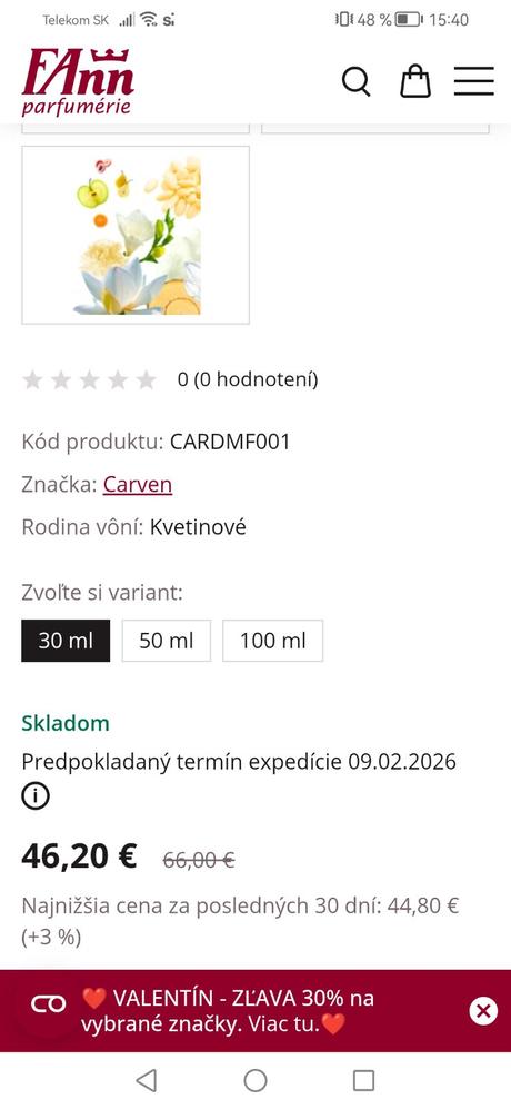 Carven dans ma bulle de fleurs toaletná voda 30 ml, 