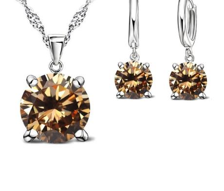 Set-náušnice+retiazka s príveskom,