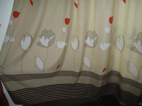 Záclona+záves set s rovnakým vzorom na veľké okno,