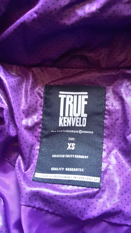 Fialová zimná vetrovka, kenvelo,xs