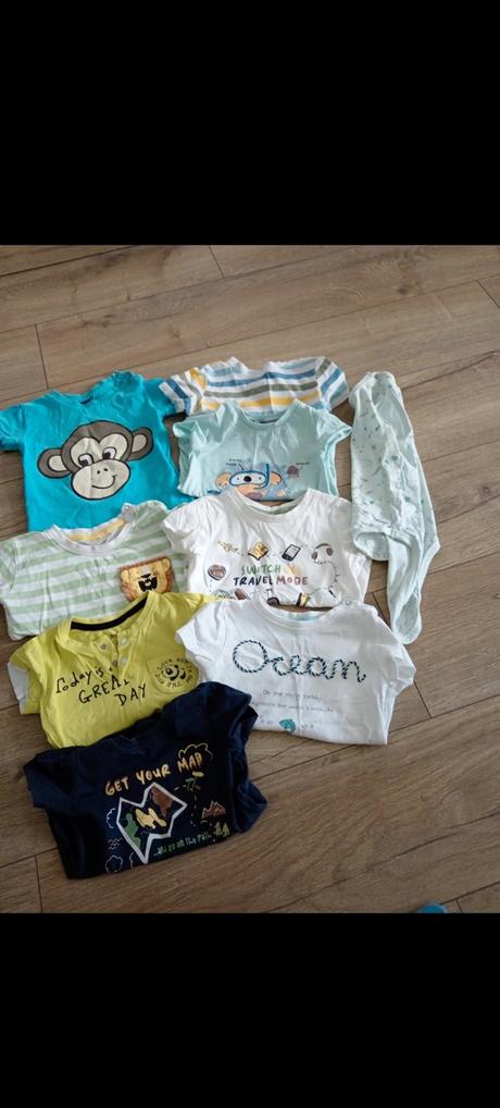 Chlapčenské tričká s krátkym rukávom 12-18 mesiaco, 80