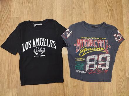 Dva croptops- jedna cena, bershka,xs