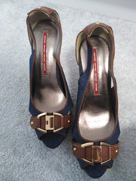 Krásne rifľové lodičky nové, 39