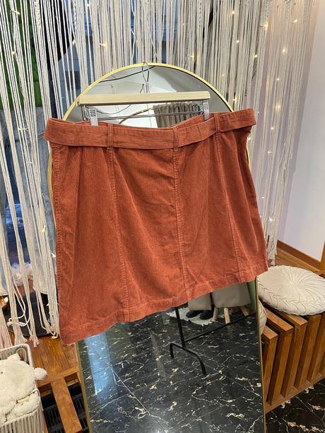 Menčestrová sukňa s opaskom pre moletky, george,52