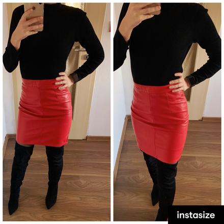 Cervena kozenkova sukna, xs