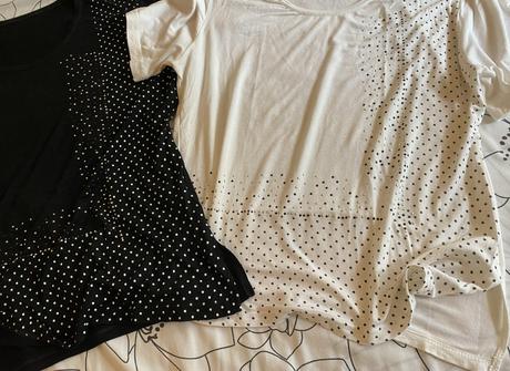 Kvalitné tričko s guličkami a kamienkami o&s v. xl, xl