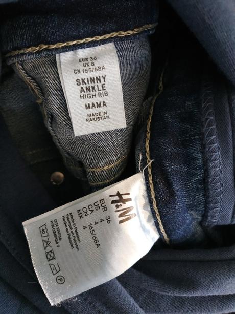 Tehotenské rifle, h&m,36
