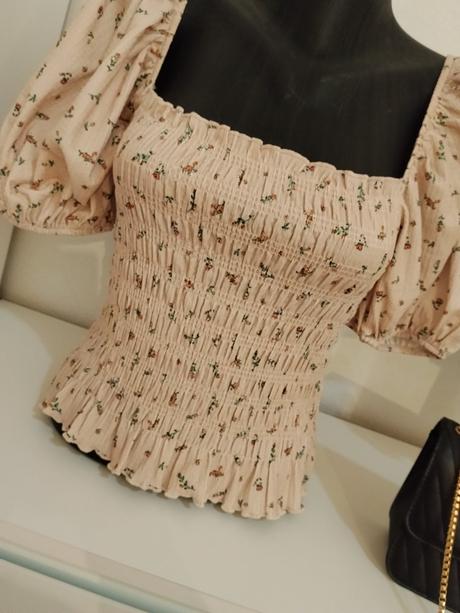 Romantický riasený top new look púdrová ružová, new look,38 / m