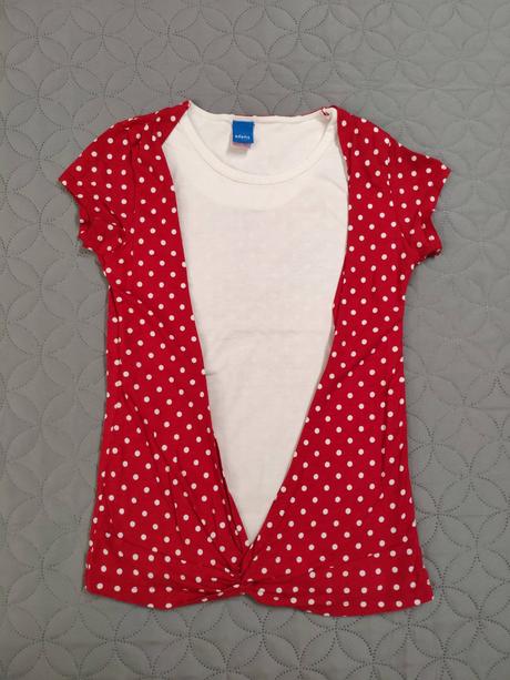 Bodkovane adams tricko v dvojvrstvovom vzhlade, adams,122