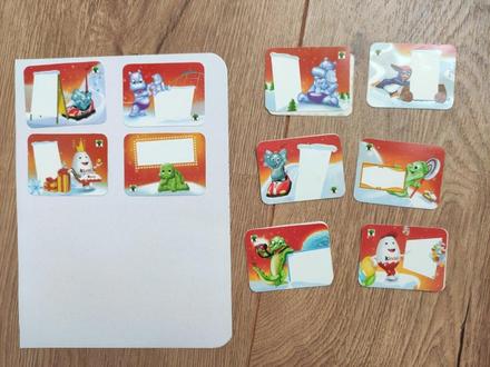 Karticky s nalepkami maxi kinder,