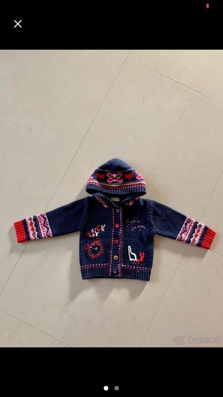 Teply pleteny svetrik znacky next na 2 roky, next,92