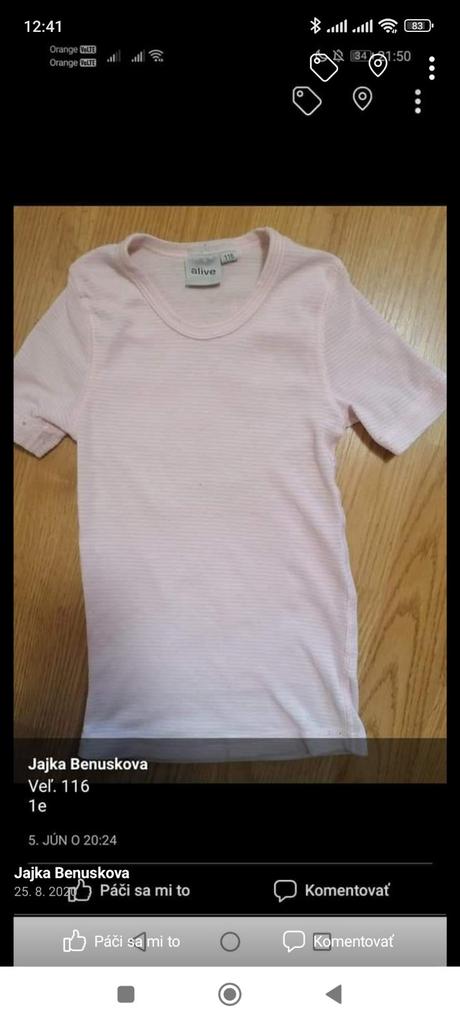 Predlzene tričko, alive,116