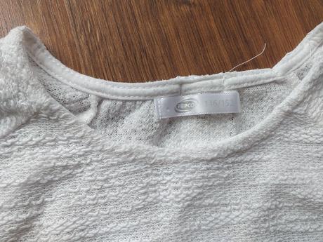 Biele dlhorukávové tričko, pepco,146