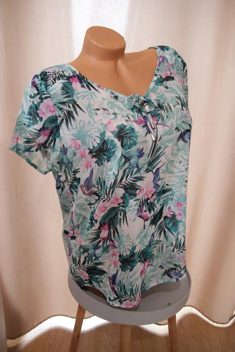 Mentolová tropico blúzka, l, l