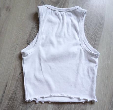 Vrúbkované tričko bershka, bershka,s