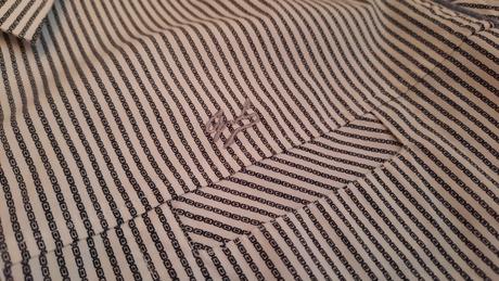 Pásikavá bielo-čierna pánska košeľa, xxl