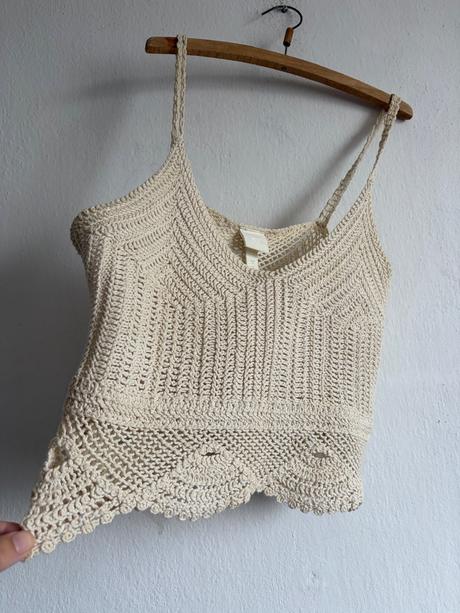 Hm pletene boho etno hippie tielko m, h&m,m