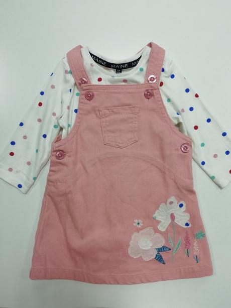 Komplet šaty a tričko maine, 74