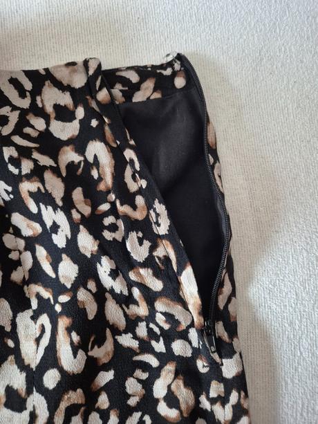 Sukňa s leopardím vzorom, h&m,s