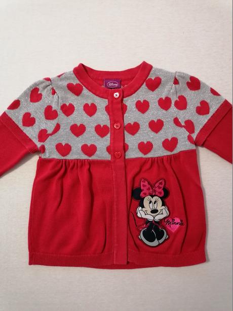 Svetrik minnie strieborno-červeny, george,92