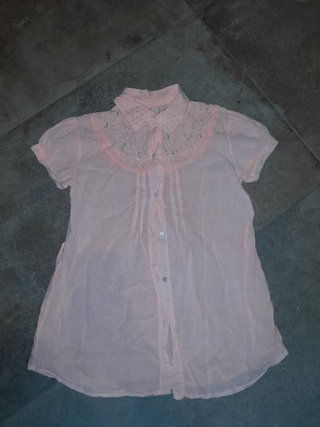 Tenucka gazova bluzka s cipkou, 152