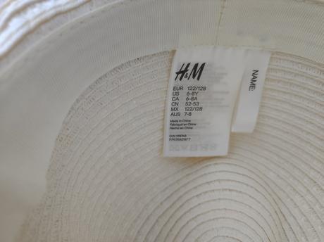 Slamený klobúk 122/128, h&m,122