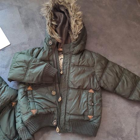Zimná bunda tmavozelená 98, zara,98