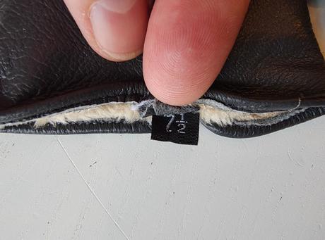 Kožené dámske rukavice, xs