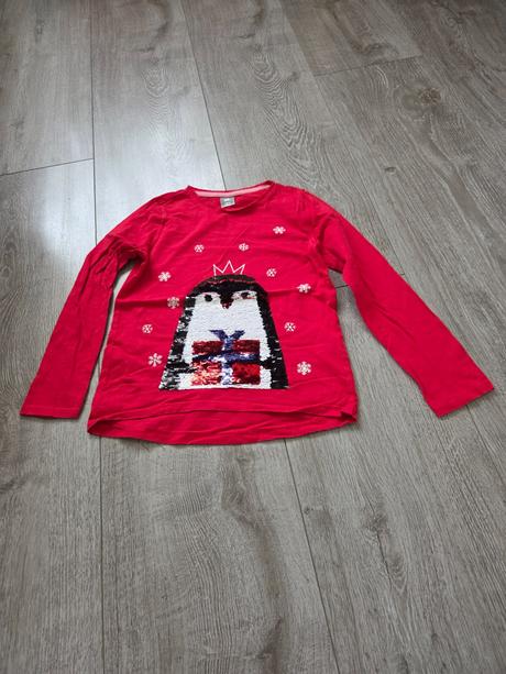 Tričko tučniak vianočné, 134