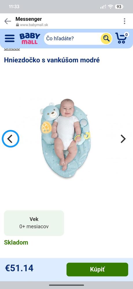 Hracia podložka s opierkou pre bábätko 0m+, 